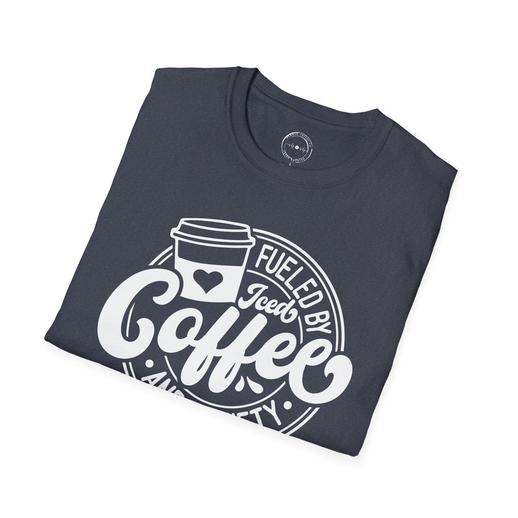 Coffee & Anxiety T-Shirt — "Fueled by Coffee and Anxiety" Graphic Tee