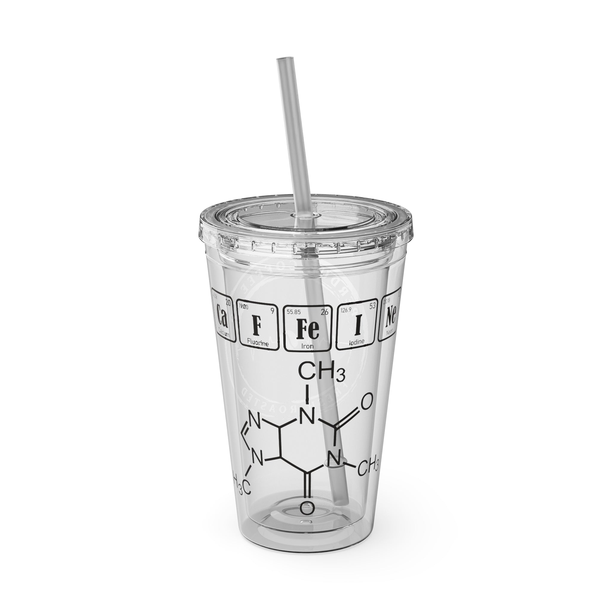 Chemistry Periodic Elements 16oz Tumbler with Straw