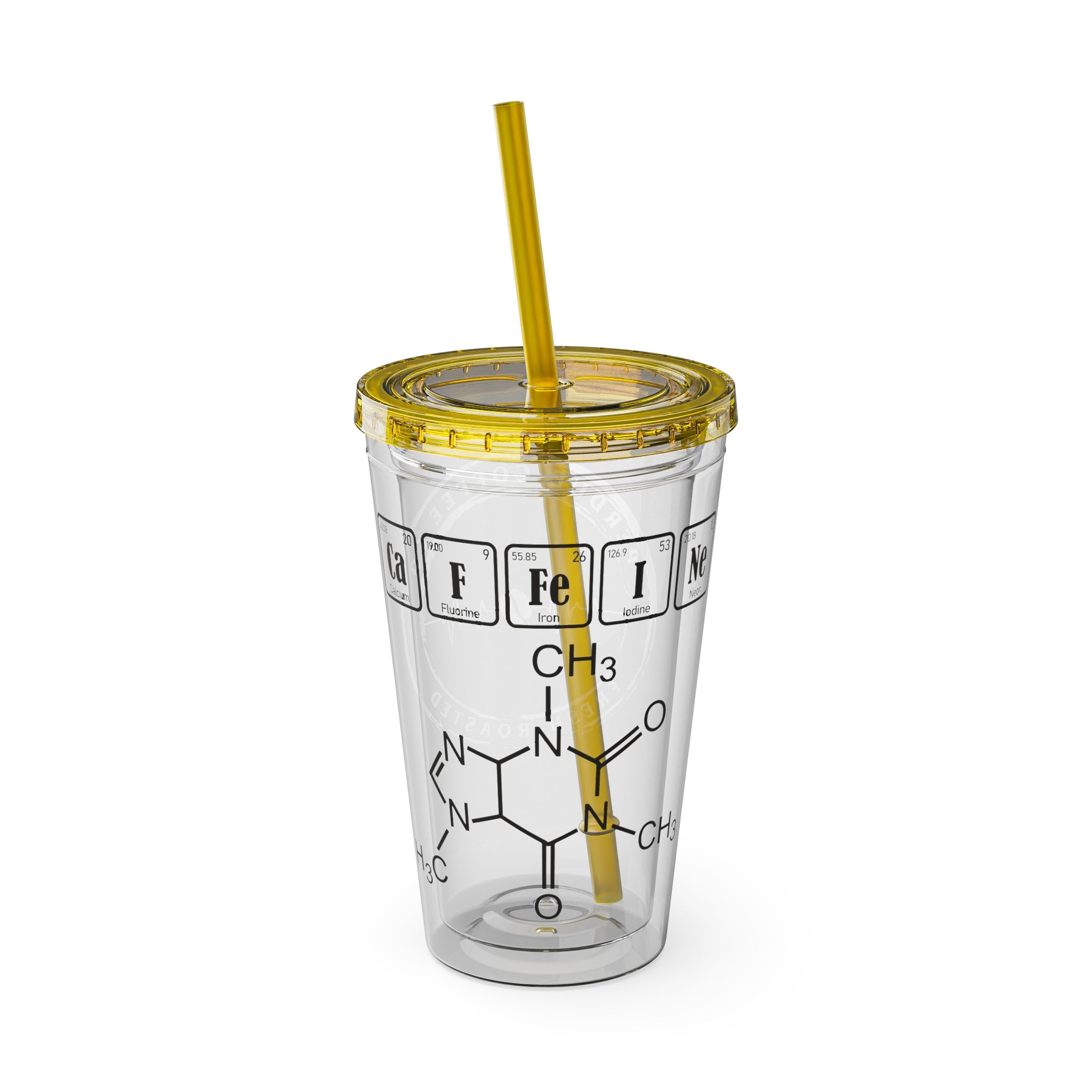 Chemistry Periodic Elements 16oz Tumbler with Straw
