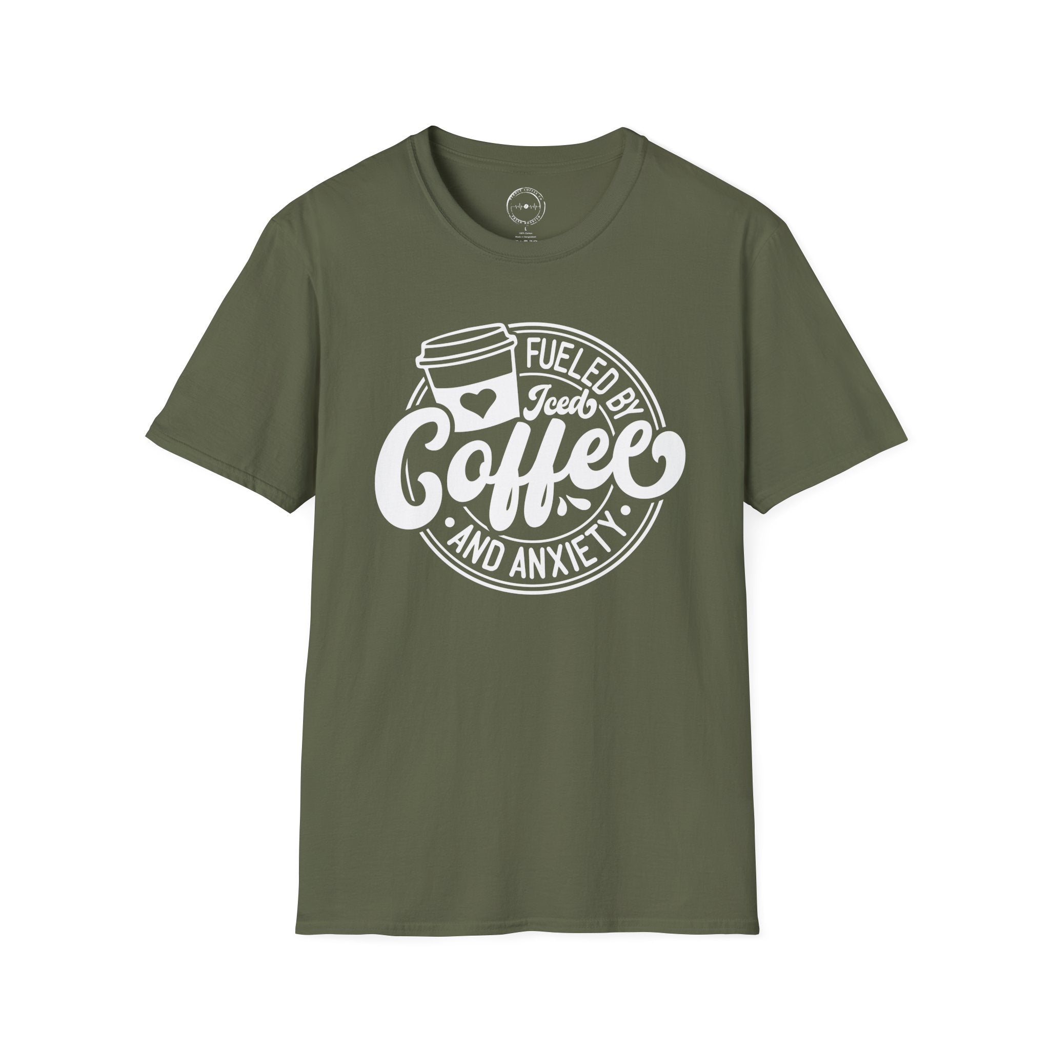 Coffee & Anxiety T-Shirt — "Fueled by Coffee and Anxiety" Graphic Tee