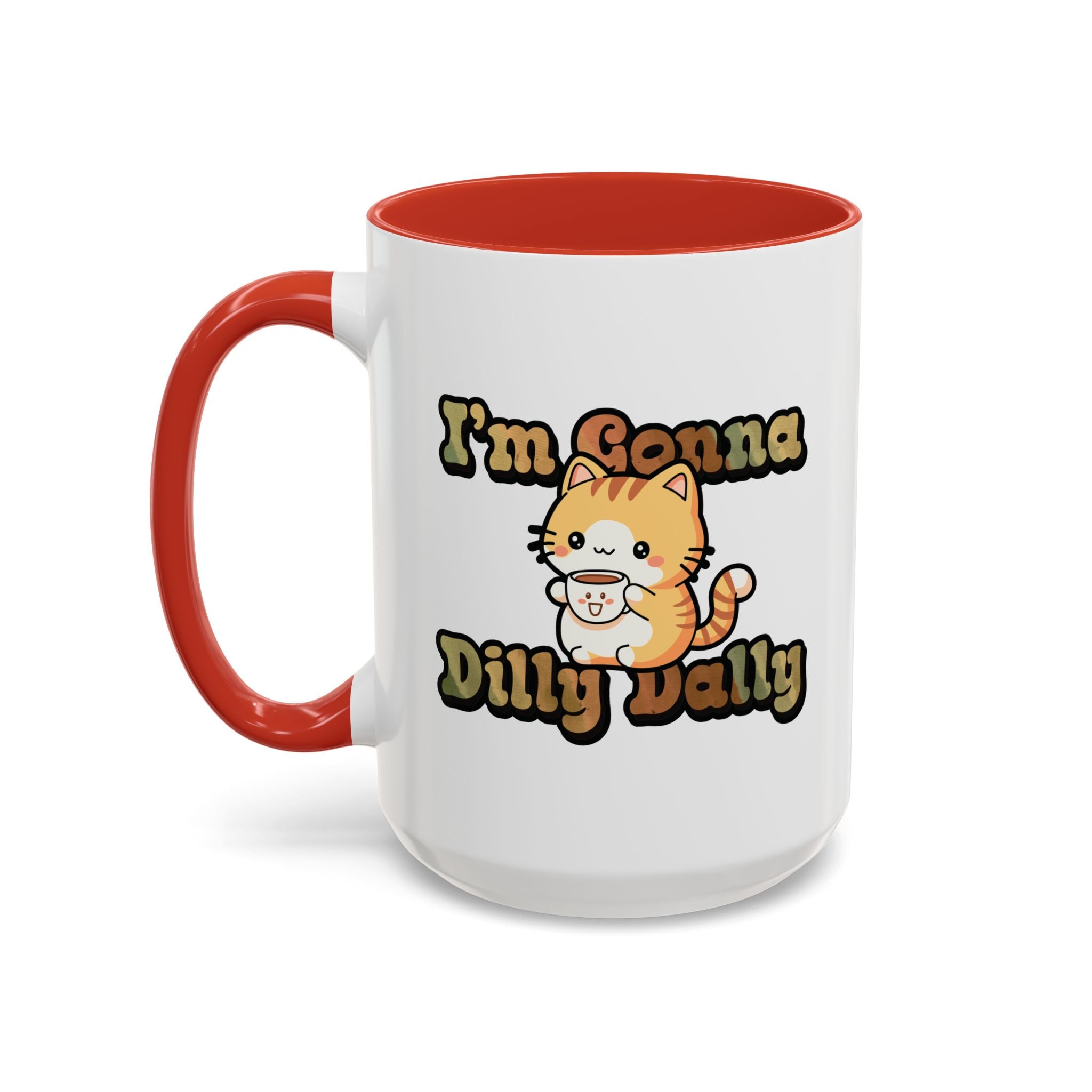 Dilly Dally Cat Coffee mug