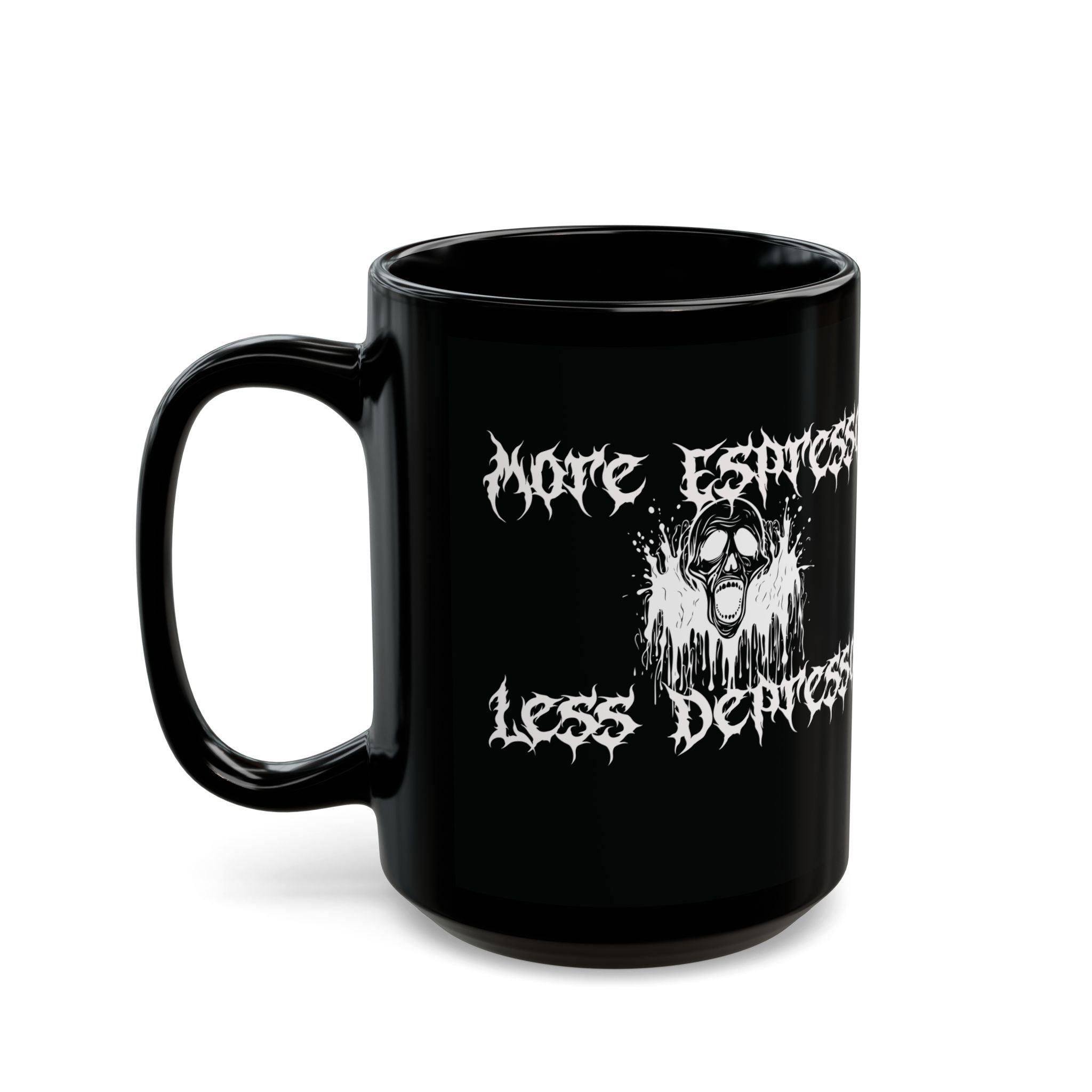 More Espresso Black Coffee Mug
