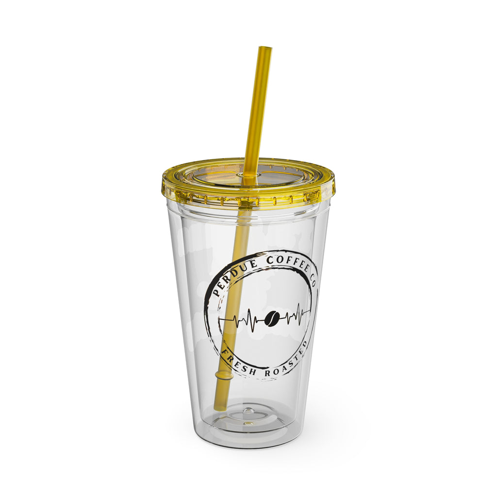 Dilly Dally Coffee Cat Tumbler