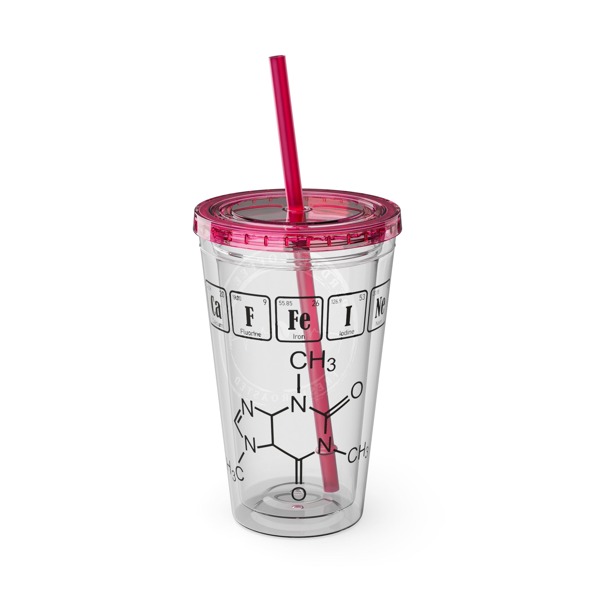 Chemistry Periodic Elements 16oz Tumbler with Straw
