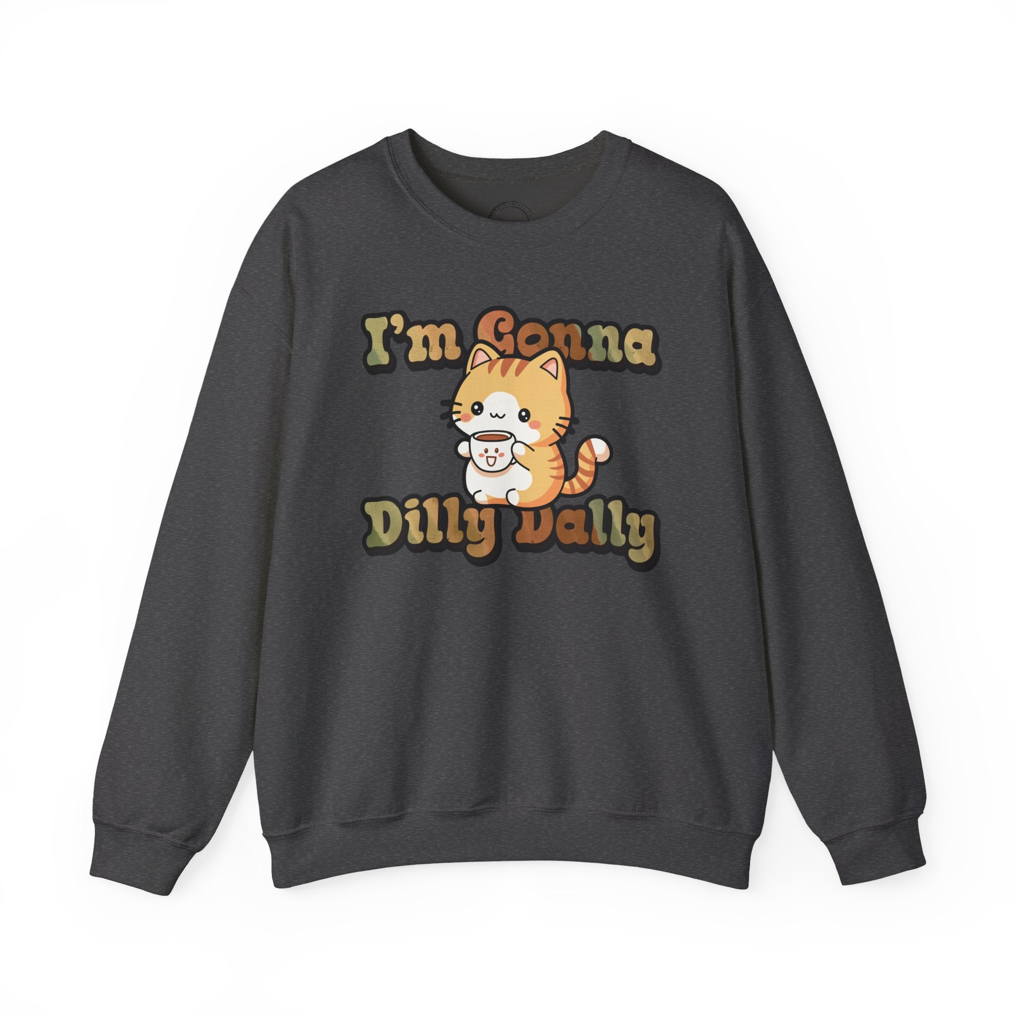 Dilly Dally Coffee Cat Sweater