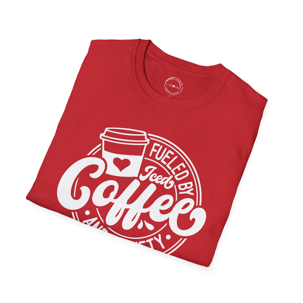 Coffee & Anxiety T-Shirt — "Fueled by Coffee and Anxiety" Graphic Tee