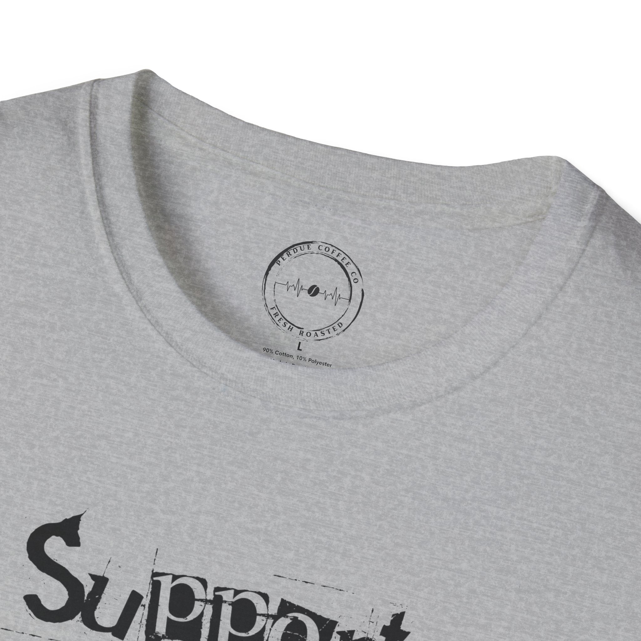 Support Your Local Coffee Dealer unisex soft style tee