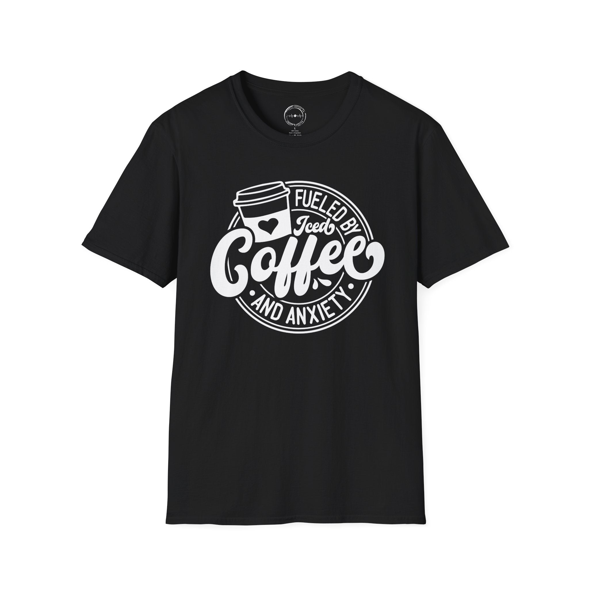 Coffee & Anxiety T-Shirt — "Fueled by Coffee and Anxiety" Graphic Tee