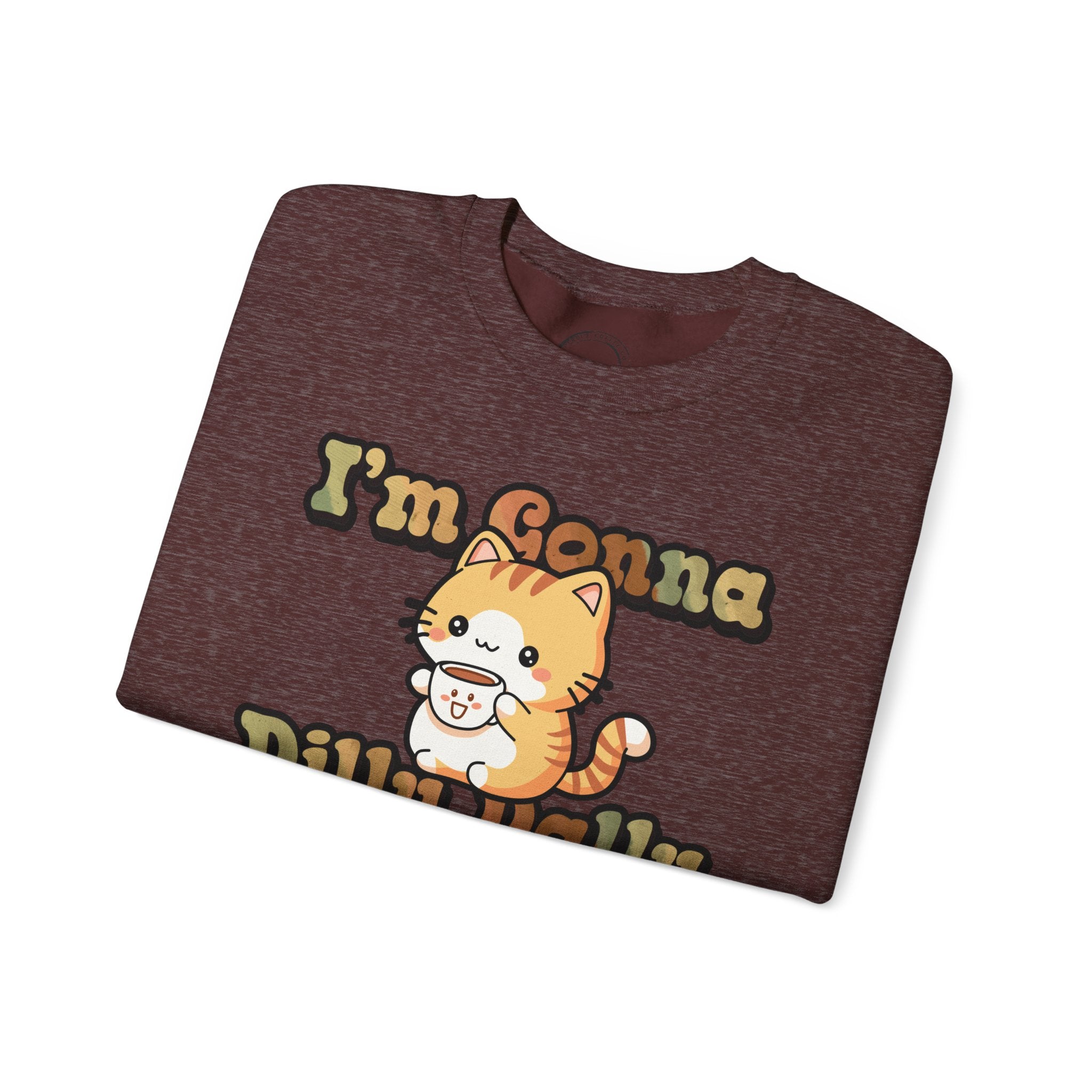 Dilly Dally Coffee Cat Sweater