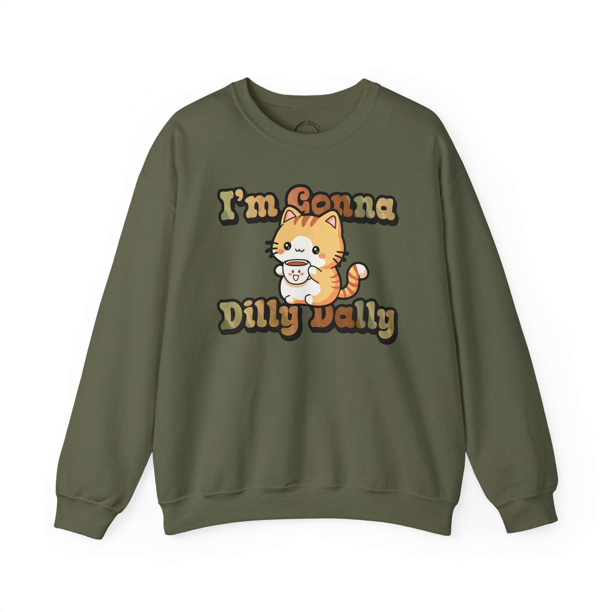 Dilly Dally Coffee Cat Sweater