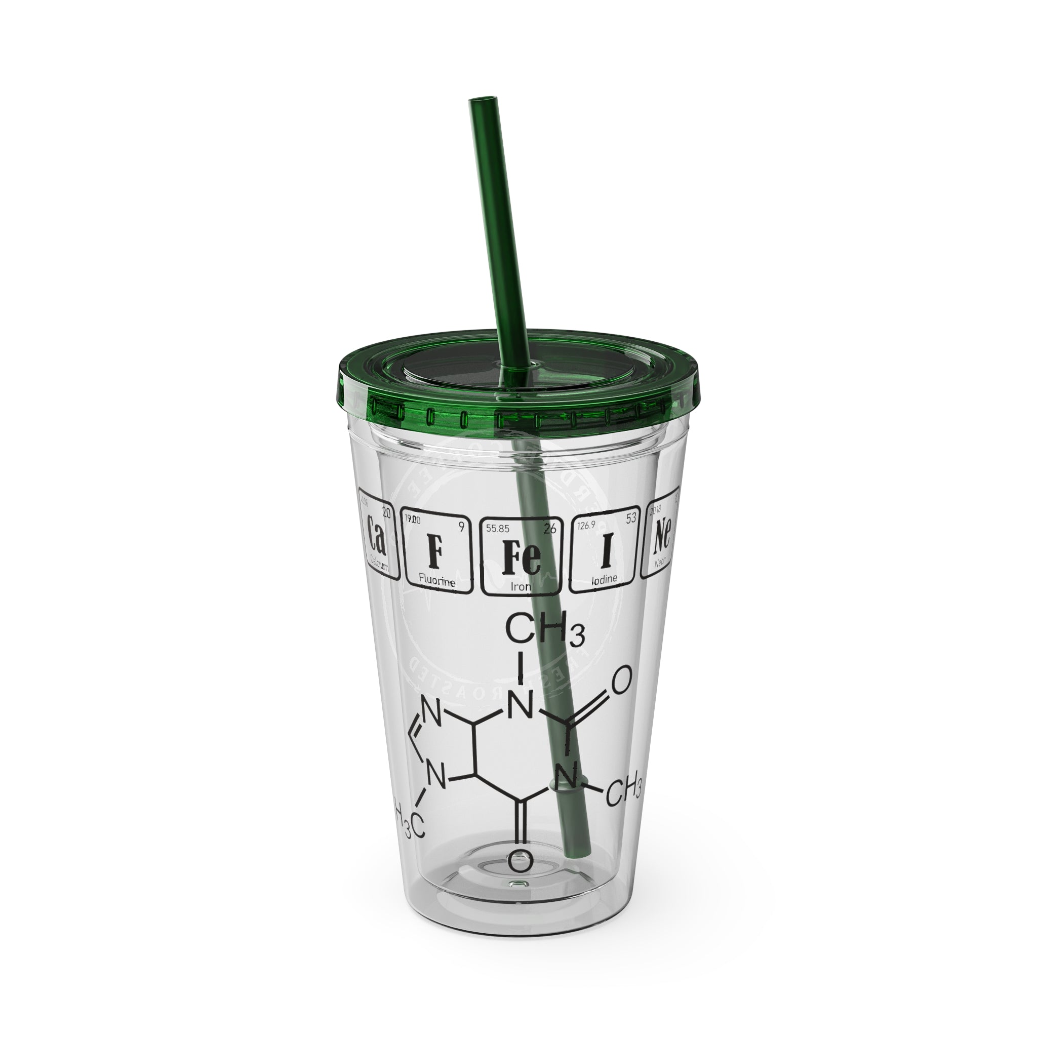Chemistry Periodic Elements 16oz Tumbler with Straw