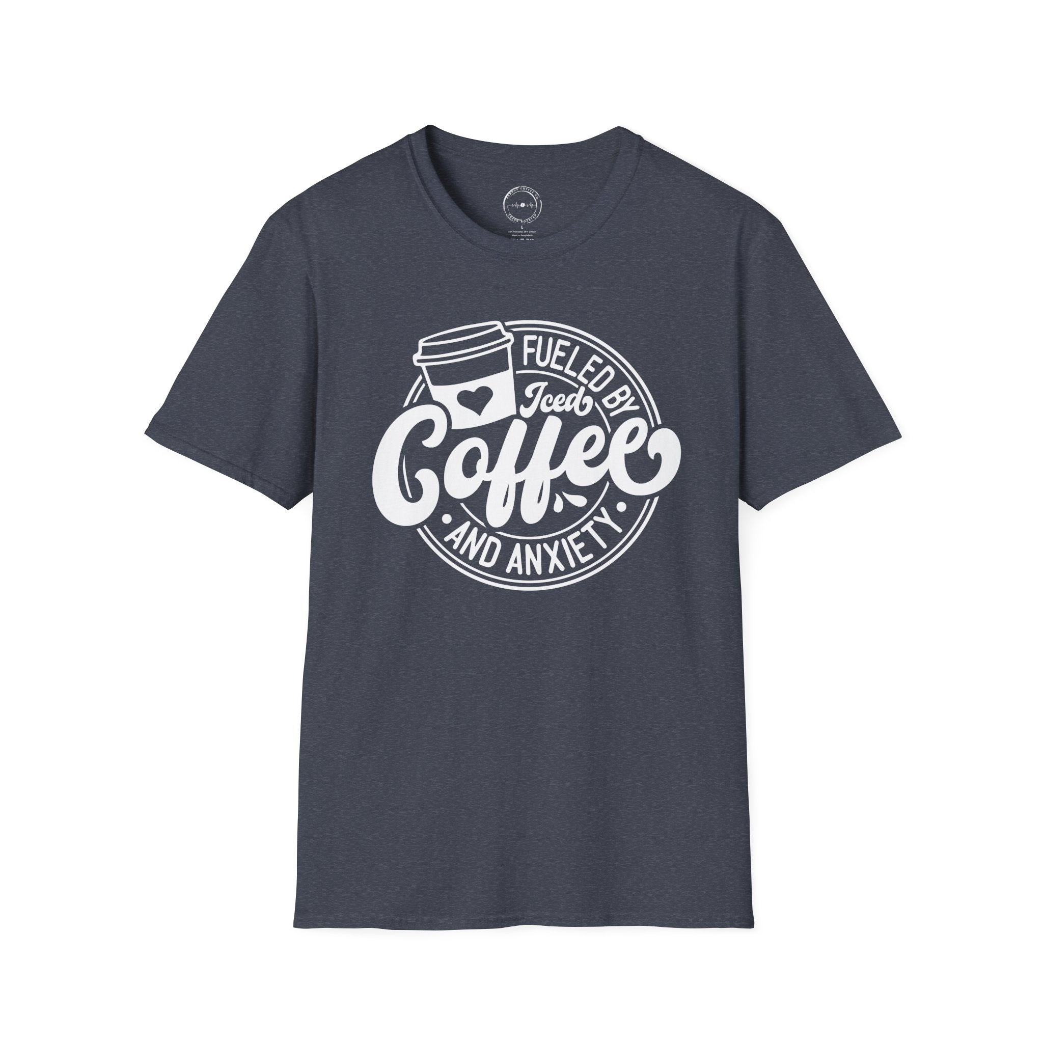 Coffee & Anxiety T-Shirt — "Fueled by Coffee and Anxiety" Graphic Tee