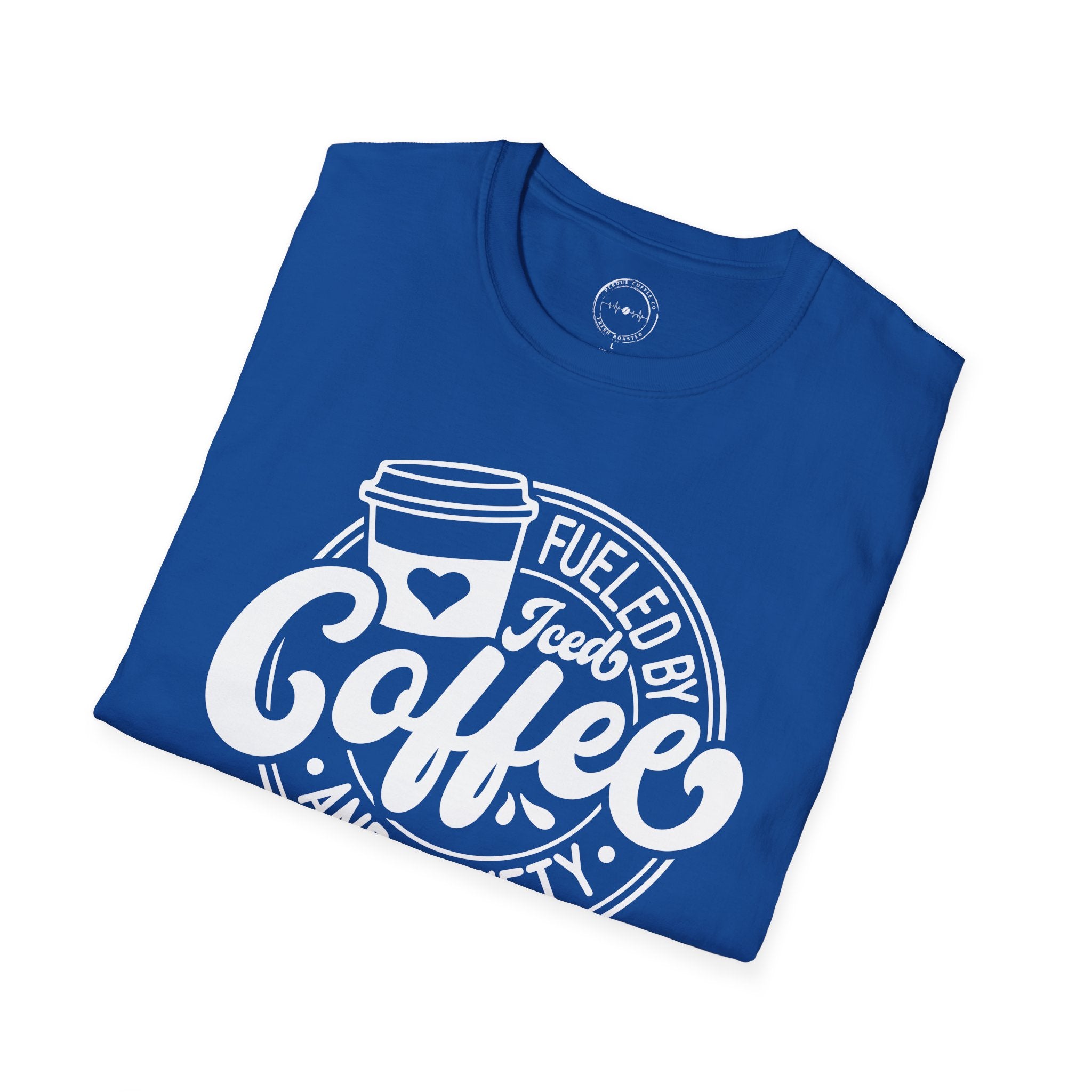 Coffee & Anxiety T-Shirt — "Fueled by Coffee and Anxiety" Graphic Tee