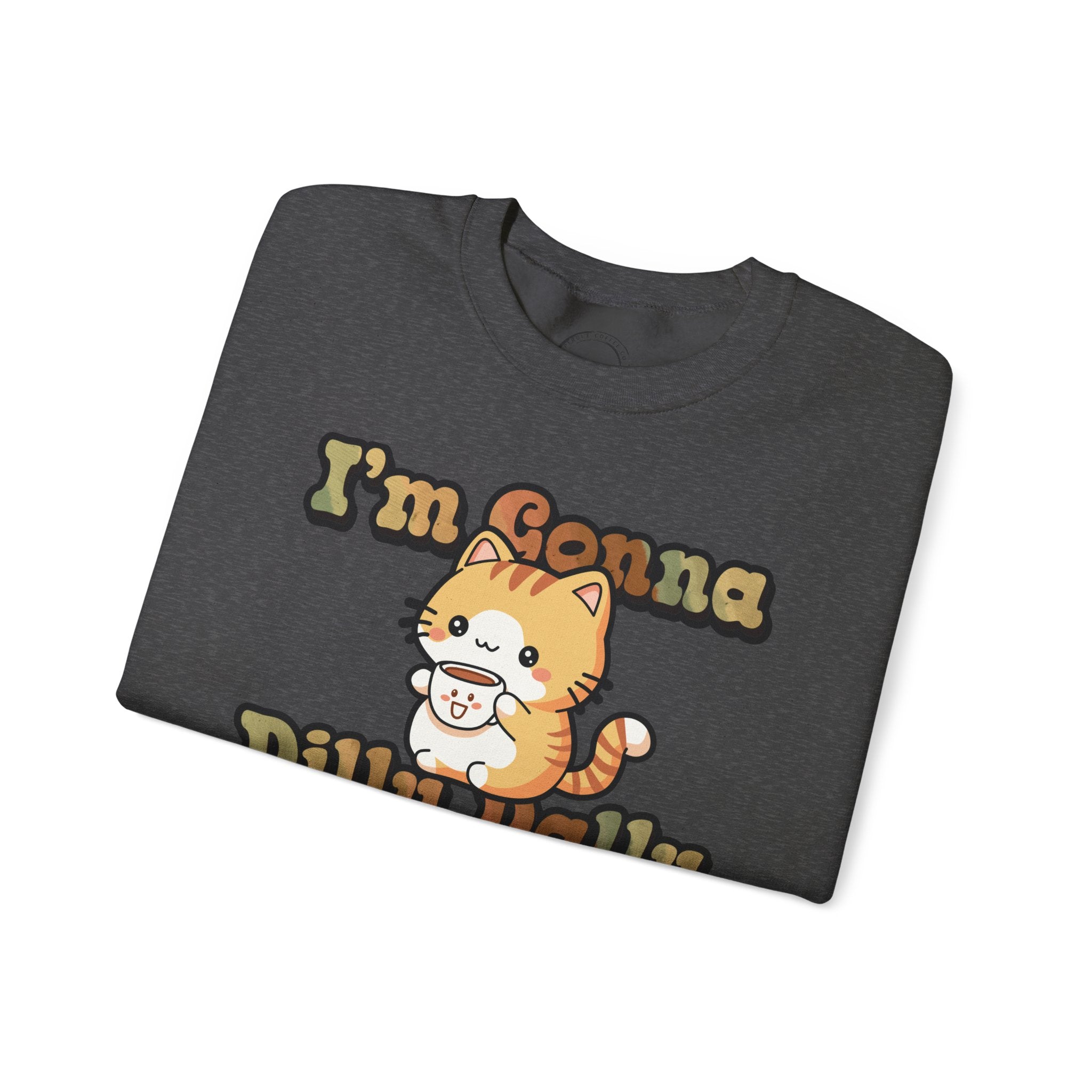Dilly Dally Coffee Cat Sweater