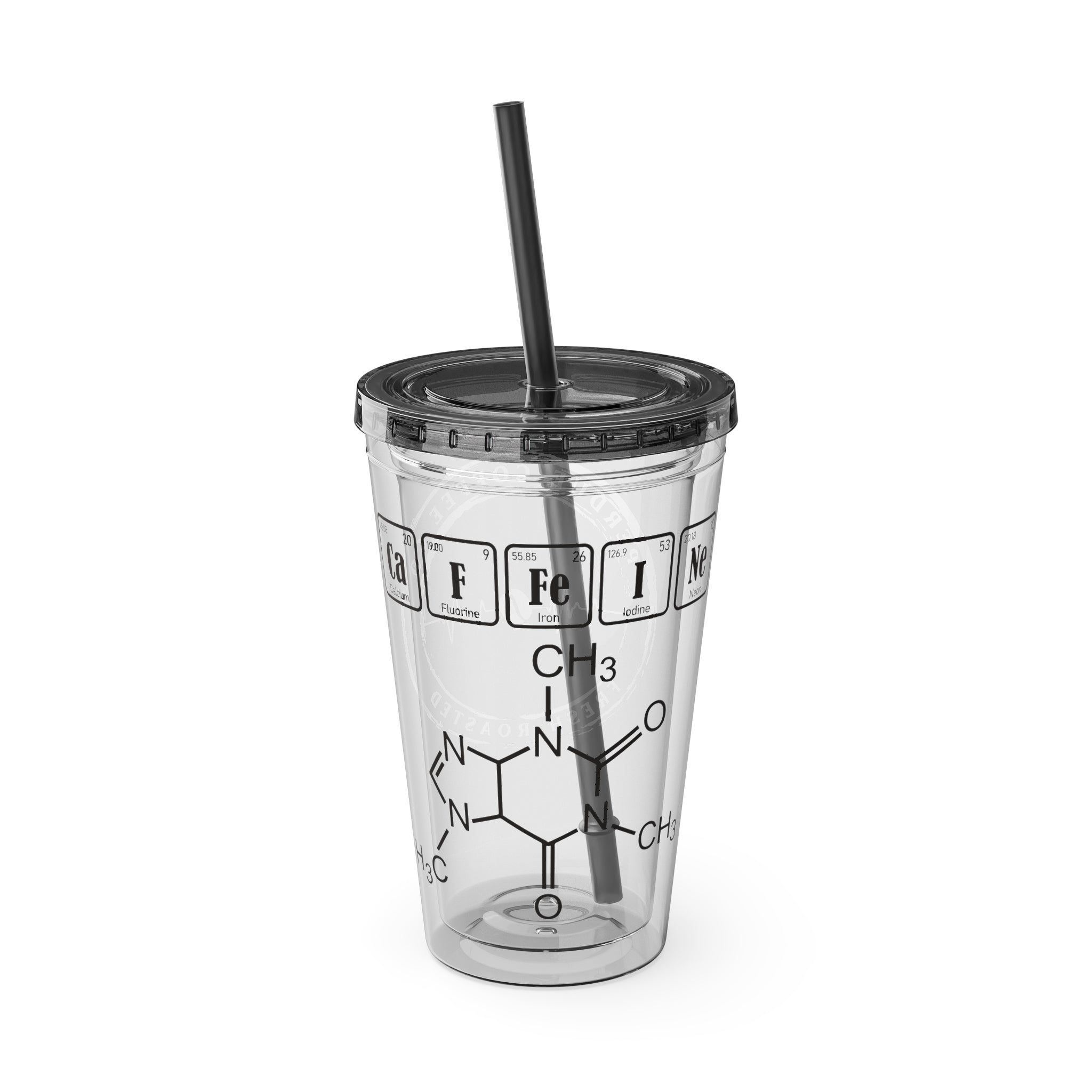 Chemistry Periodic Elements 16oz Tumbler with Straw