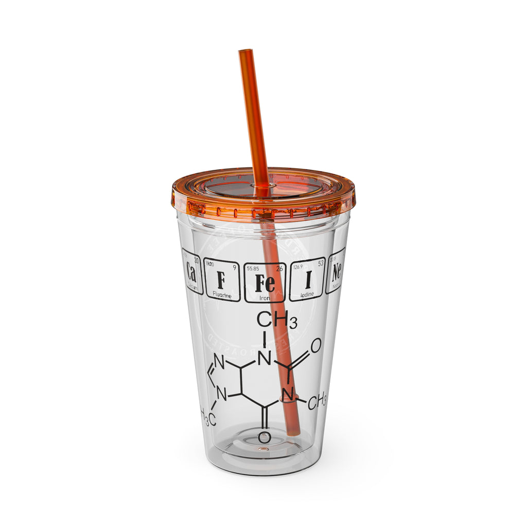 Chemistry Periodic Elements 16oz Tumbler with Straw