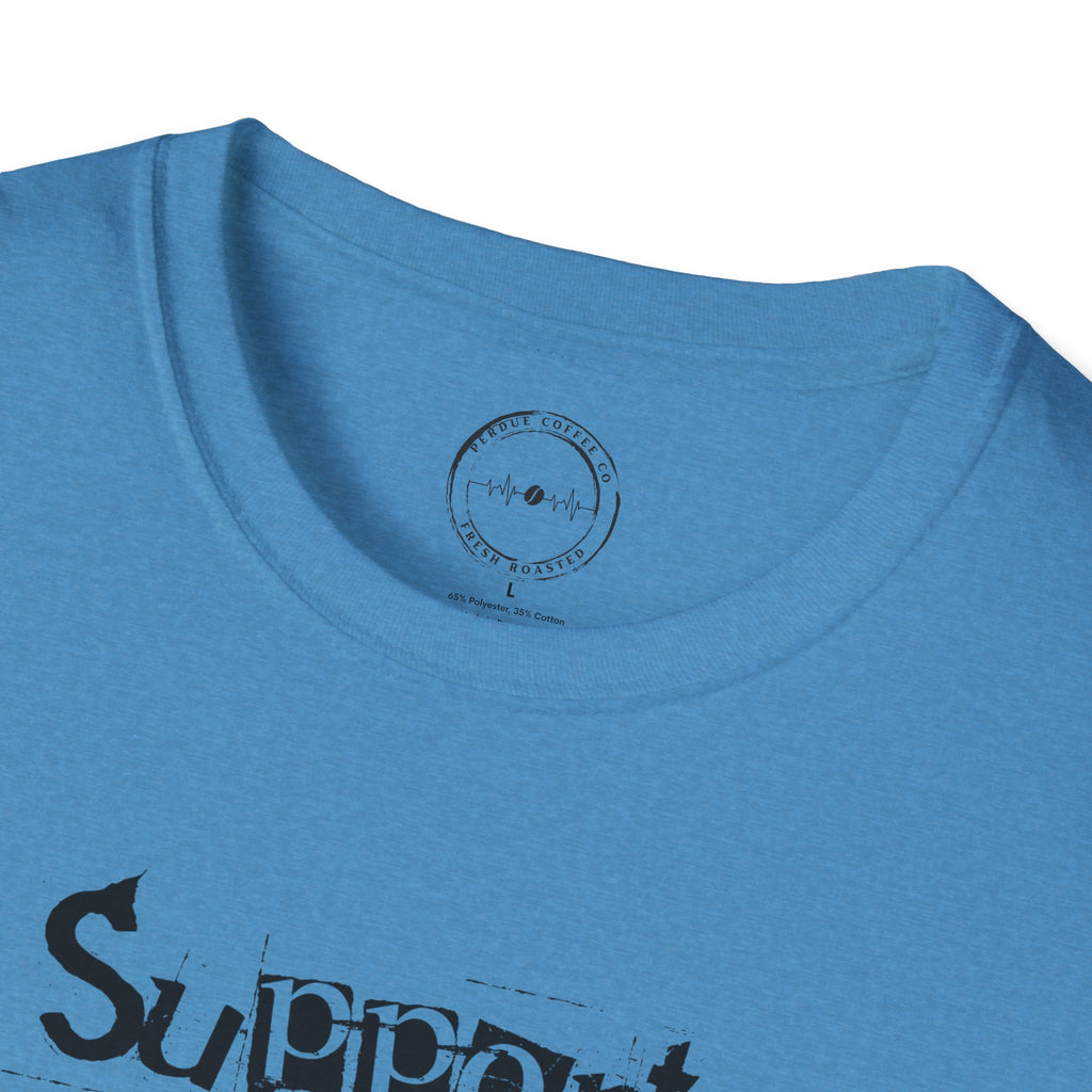 Support Your Local Coffee Dealer unisex soft style tee
