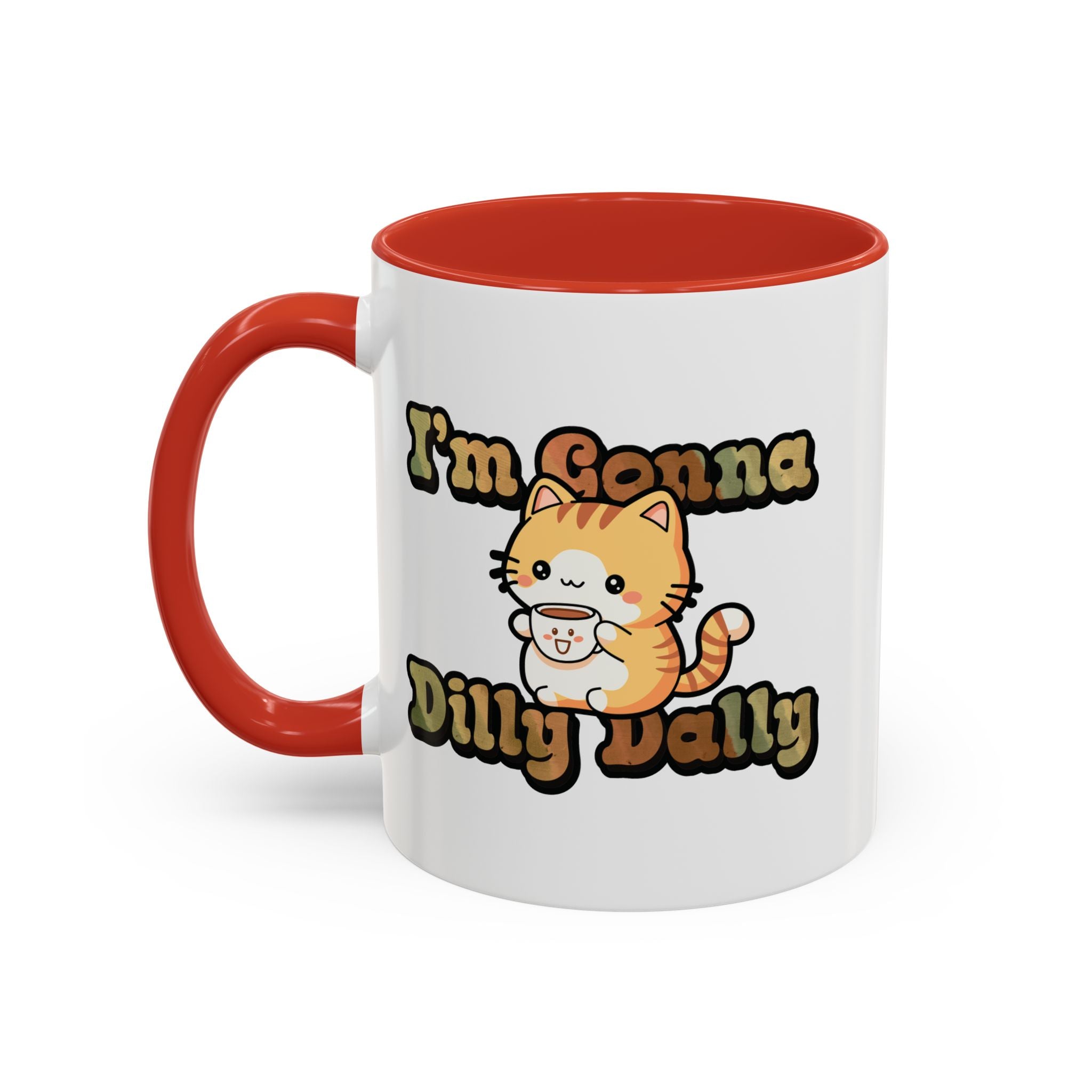 Dilly Dally Cat Coffee mug