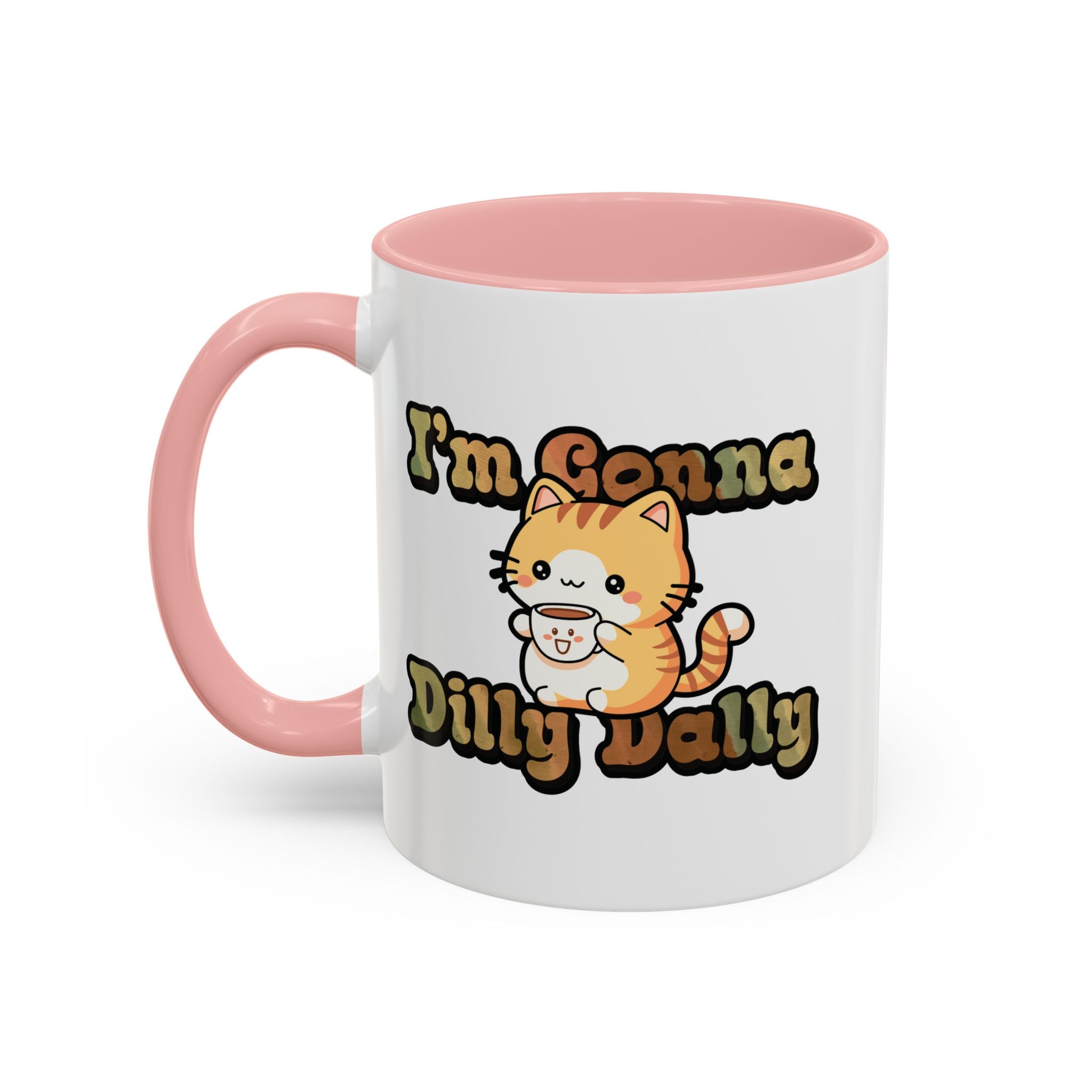 Dilly Dally Cat Coffee mug