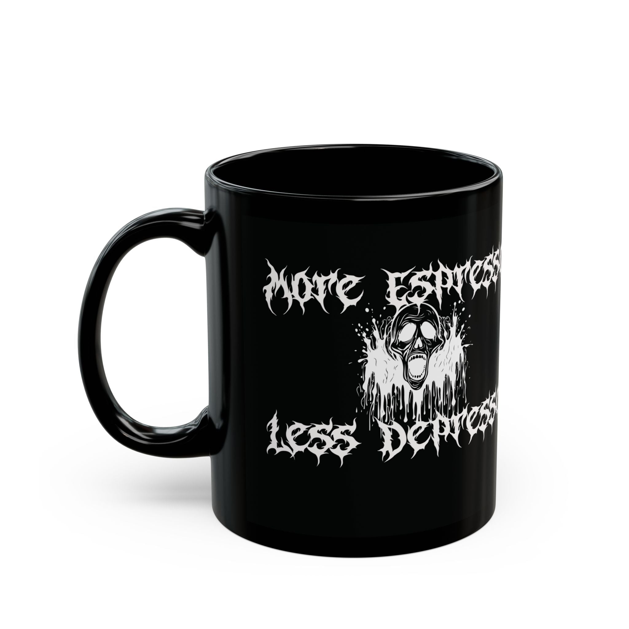 More Espresso Black Coffee Mug